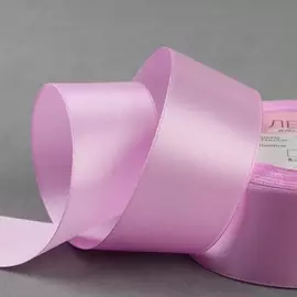 Лента атласная, 40 мм × 23 ± 1 м, цвет тёплый лавандовый №76