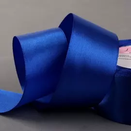 Лента атласная, 40 мм × 23 ± 1 м, цвет синий №40