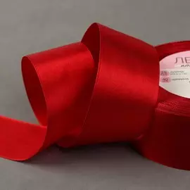 Лента атласная, 40 мм 23 ± 1 м, цвет глубокий красный №33