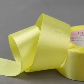 Лента атласная, 40 мм × 23 ± 1 м, цвет жёлтый №15
