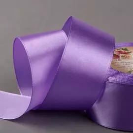Лента атласная, 40 мм 23 ± 1 м, цвет сиреневый №21