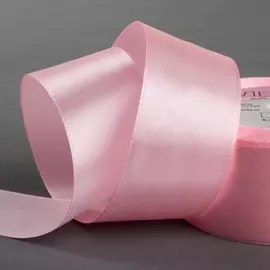 Лента атласная, 40 мм 23 ± 1 м, цвет розовый №04