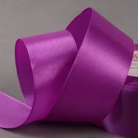 Лента атласная, 40 мм × 23 ± 1 м, цвет тёплый фиолетовый №154