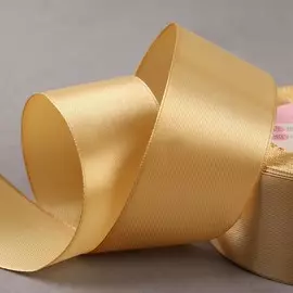 Лента атласная, 40 мм 23 ± 1 м, цвет золотой №204