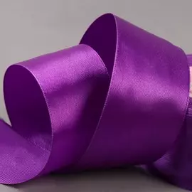 Лента атласная, 40 мм × 23 ± 1 м, цвет фиолетовый №46