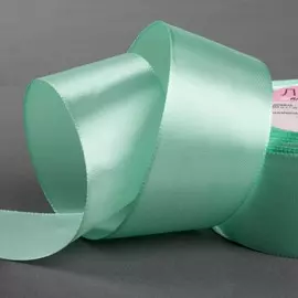 Лента атласная, 40 мм × 23 ± 1 м, цвет нежно-бирюзовый №177