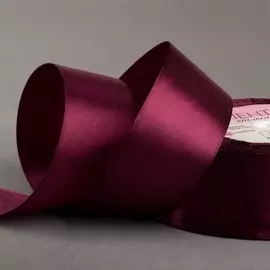Лента атласная, 40 мм × 23 ± 1 м, цвет баклажановый №152