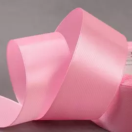 Лента атласная, 40 мм × 23 ± 1 м, цвет нежно-розовый №124