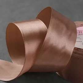 Лента атласная, 40 мм × 23 ± 1 м, цвет бронзовый №136