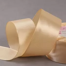 Лента атласная, 40 мм × 23 ± 1 м, цвет нежно-бежевый №132