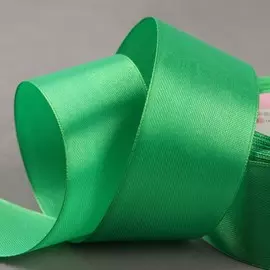 Лента атласная, 40 мм × 23 ± 1 м, цвет зелёный №19