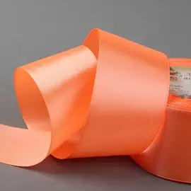 Лента атласная, 50 мм 23 ± 1 м, цвет оранжевый №22