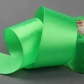 Лента атласная, 50 мм × 23 ± 1 м, цвет весенне-зелёный №52