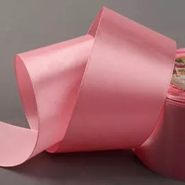 Лента атласная, 50 мм, 23±1 м, жемчужно-розовая