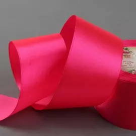 Лента атласная, 50 мм 23 ± 1 м, цвет ярко-розовый №89