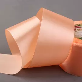 Лента атласная, 50 мм × 23 ± 1 м, цвет персиковый №127