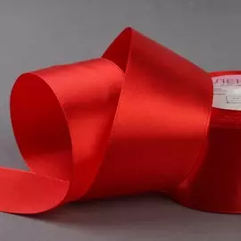 Лента атласная, 50 мм 23 ± 1 м, цвет красный №26