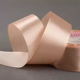 Лента атласная, 50 мм, 23±1 м, бежевая №267