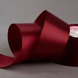 Лента атласная, 50 мм 23 ± 1 м, цвет винный №165