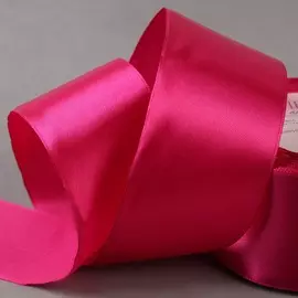 Лента атласная, 50 мм × 23 ± 1 м, цвет амарантовый №27