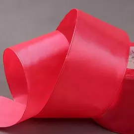 Лента атласная, 50 мм × 23 ± 1 м, цвет коралловый №65