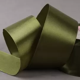 Лента атласная, 50 мм 23 ± 1 м, цвет травяной №113