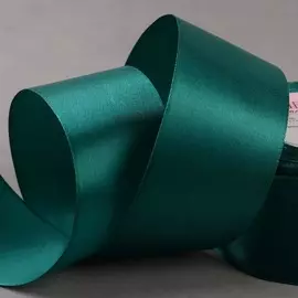 Лента атласная, 50 мм 23 ± 1 м, цвет изумрудный №126