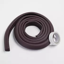 Лента защитная для углов мебели, 2 м, ширина 3.5 см, l-профиль, коричневая, крошка я