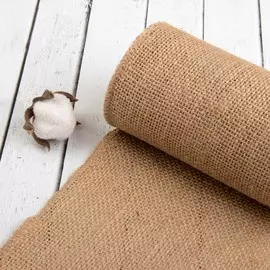 Полотно холщовое, натуральное, 15 см, 4.5±0.5 м, бежевое