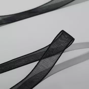 Лента капроновая, 6 мм 30 ± 1 м, цвет черный