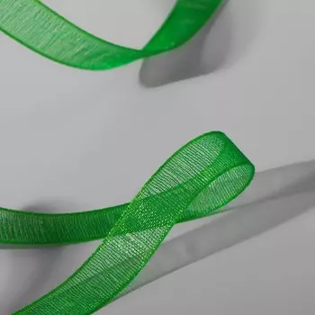 Лента капроновая, 6 мм 30 ± 1 м, цвет ярко-зеленый