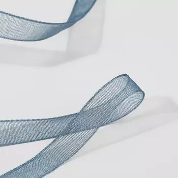 Лента капроновая, 6 мм 30 ± 1 м, цвет серо-синий