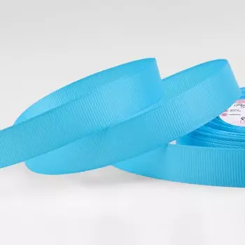 Лента репсовая, 15 мм, 23 ± 1 м, цвет голубой №20