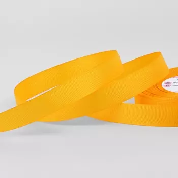 Лента репсовая, 15 мм, 23 ± 1 м, цвет желтый №85