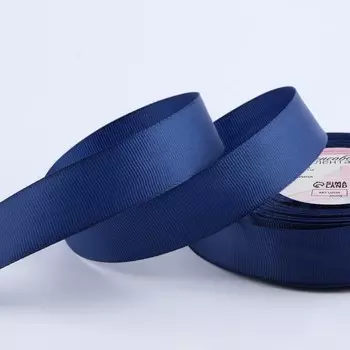 Лента репсовая, 25 мм, 23±1 м, темно-синяя №38