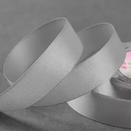 Лента репсовая, 25 мм, 23 ± 1 м, цвет светло-серый №3