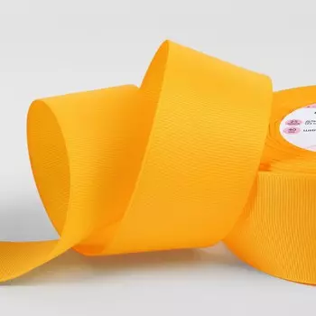 Лента репсовая, 40 мм, 23±1 м, желтая №85