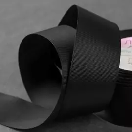 Лента репсовая, 40 мм, 23 ± 1 м, цвет черный №39