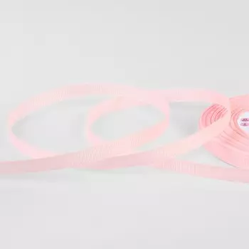 Лента репсовая, 6 мм, 23 ± 1 м, цвет нежно-розовый №43