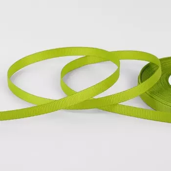 Лента репсовая, 6 мм, 23 ± 1 м, цвет зеленый №141