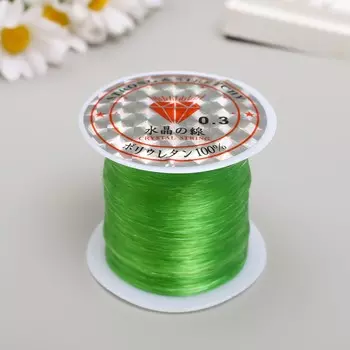 Леска для бисера 0,3 мм 100 м, зеленый
