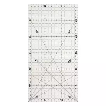 Линейка для черчения, акриловая, 15 х 30 см, прозрачная