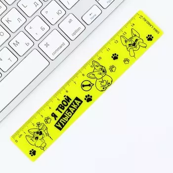 Линейка пластиковая 15 см