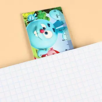 Линейка-закладка пластиковая 15 см зл-15