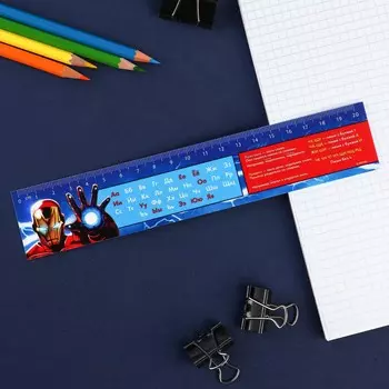 Линейка-закладка пластиковая 20 см,