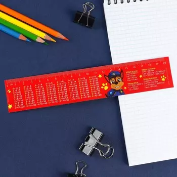 Линейка-закладка пластиковая 20 см,