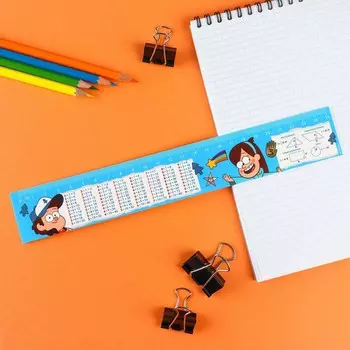 Линейка-закладка пластиковая 25 см,