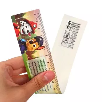 Линейка-закладка пластиковая 25 см,