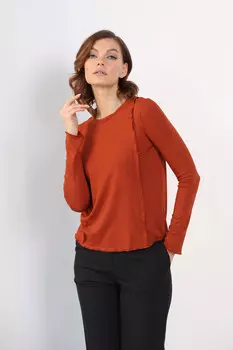 Лонгслив декоративными