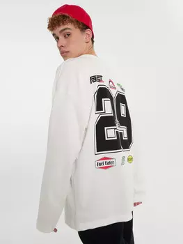 Лонгслив мужской белый